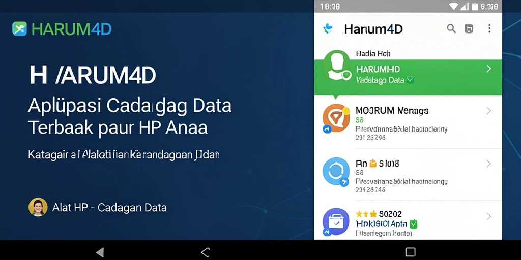 Tampilan antarmuka <strong>HARUM4D</strong> yang ramah pengguna untuk cadangan data.