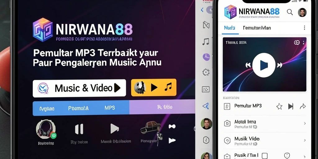 Antarmuka NIRWANA88 yang menawan untuk pemutar MP3.