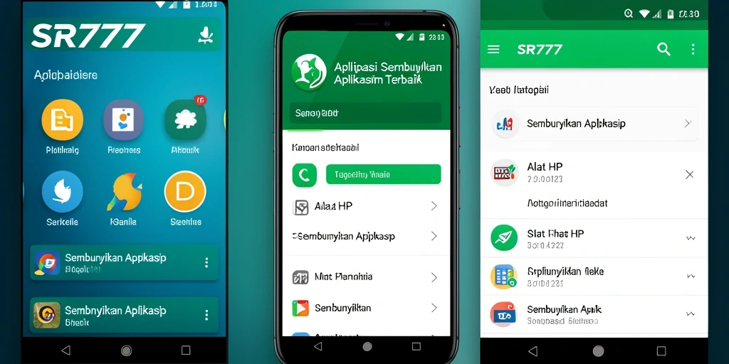 Tampilan antarmuka aplikasi Sembunyikan Aplikasi yang sederhana dan intuitif.