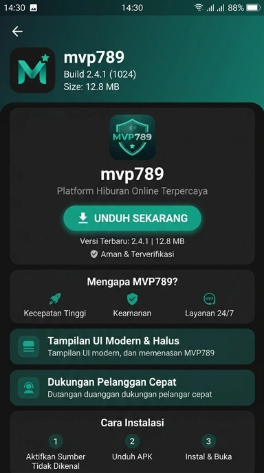 Tampilan halaman APK mvp789